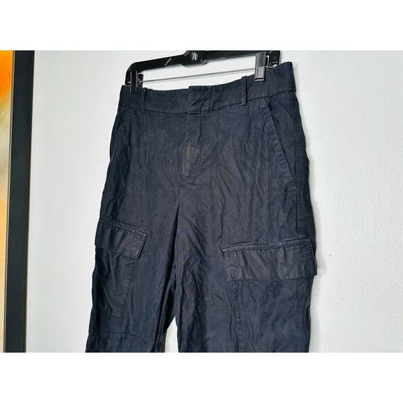 ANOTHER TOMORROW Black Cotton Front Button Fly Cargo Style Trouser Pant Size 42 - Picture 5 of 14